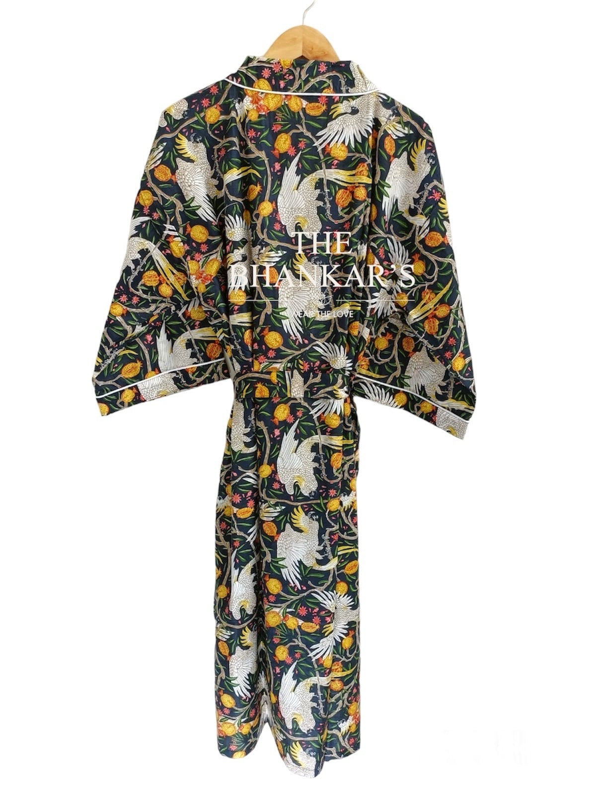 Bird Print - Kimono Robe