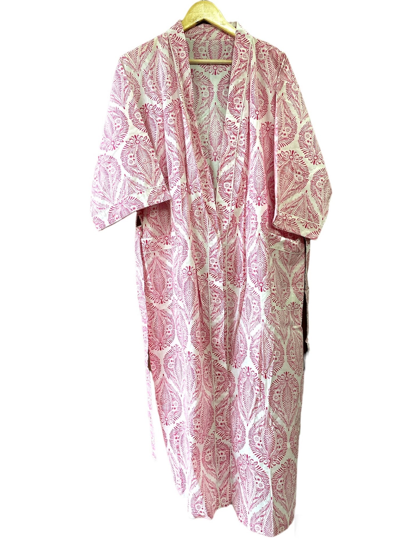 PINK FLORAL  - KIMONO ROBE