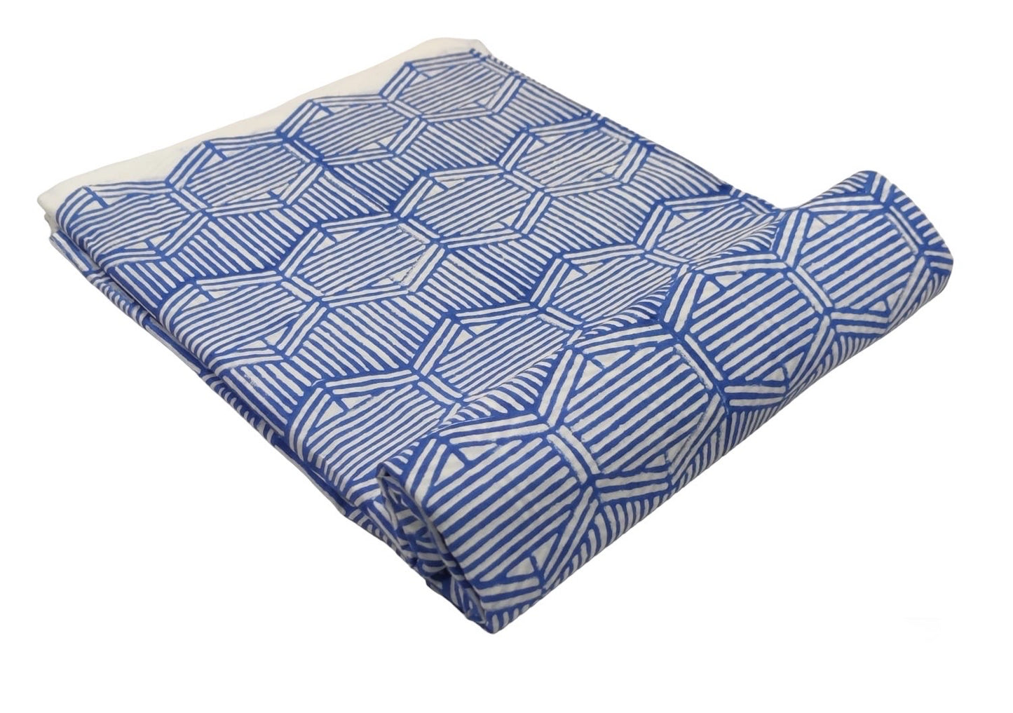 GEOMETRIC HANDBLOCK RAPID COTTON FABRIC