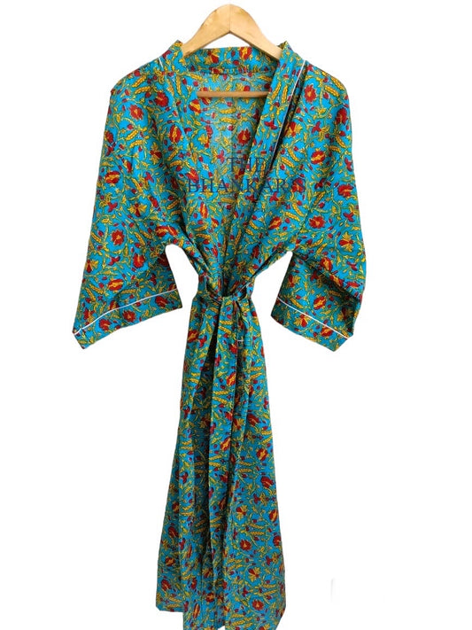 Floral Print - Kimono Robe