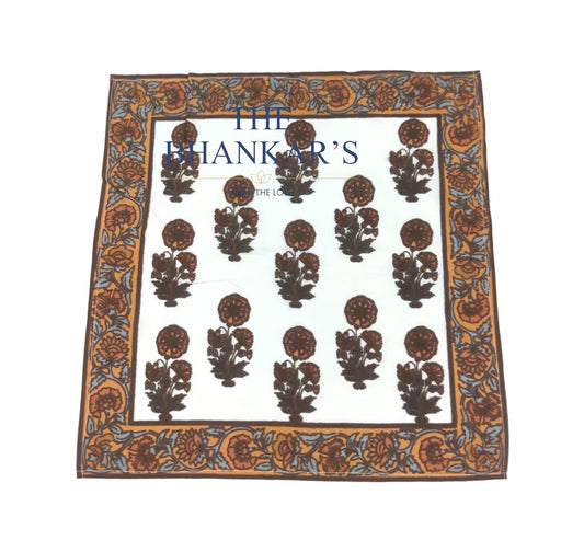 Cotton Napkins -  Mughal Floral Print