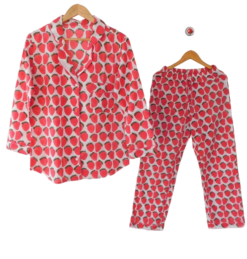 STRAWBERRY PRINT - PJ SET