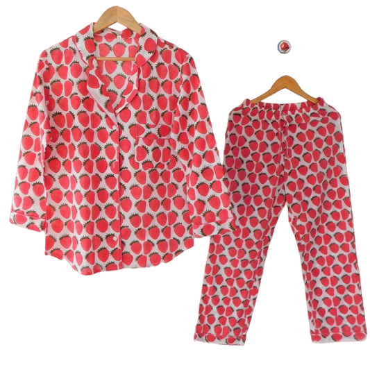 STRAWBERRY PRINT - PJ SET