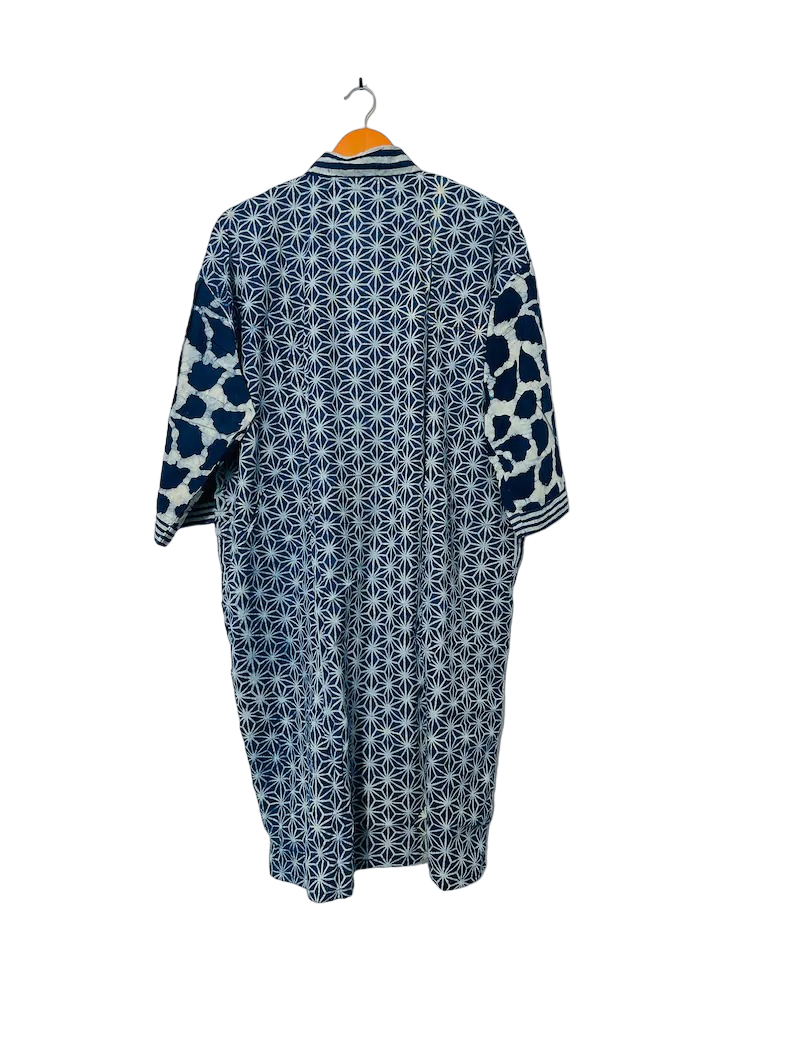 INDIGO PATCHWORK - KIMONO ROBE